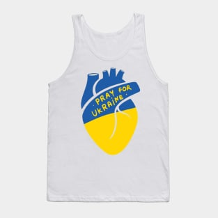 heart for pray for ukraine Tank Top